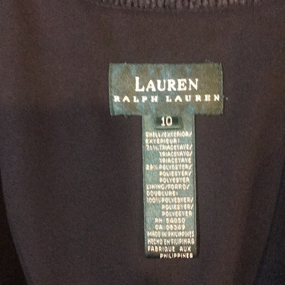 Ralph Lauren Black Square Tank Neckline Fit & Flare Lined Ankle Length Dress-10 - Picture 11 of 13